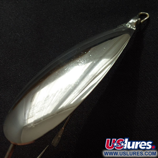 Vintage   Johnson Silver Minnow, 2/5oz silver fishing spoon #22013