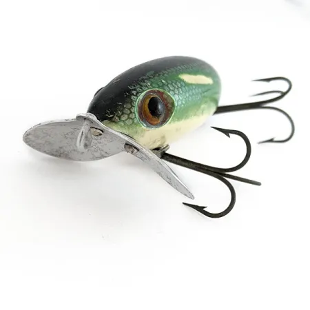 Vintage Fred Arbogast Jitterbug Early Bug Eye​ (1960s), 1/2oz Pike fishing lure #22015
