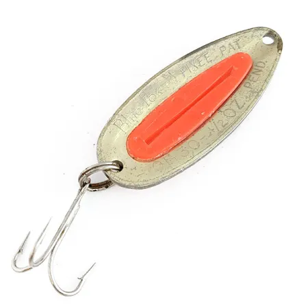 Vintage Blue Fox Pixee UV, 1/2oz gold/orange UV fishing spoon #22023