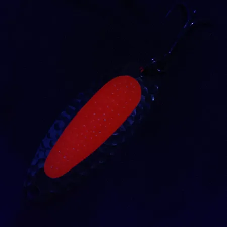 Vintage Blue Fox Pixee UV, 1/2oz gold/orange UV fishing spoon #22023