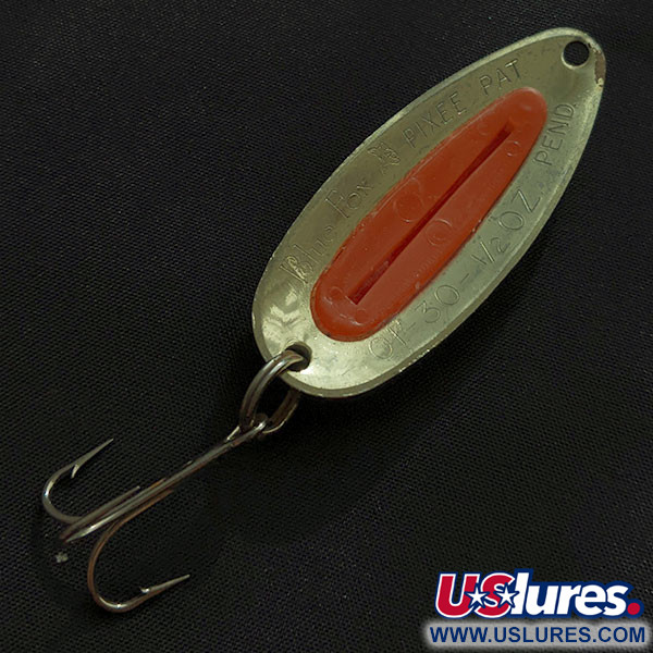 Vintage   Blue Fox Pixee UV, 1/2oz gold/orange UV fishing spoon #22023