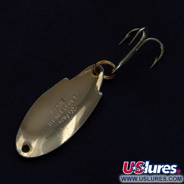 Vintage   Acme Thunderbolt, 1/8oz gold fishing spoon #22034