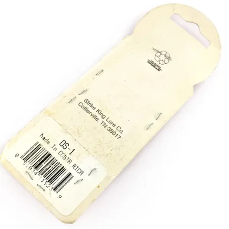 Vintage Strike King Diamond Shad (1970s), 1/2oz silver/blue fishing lure #22038