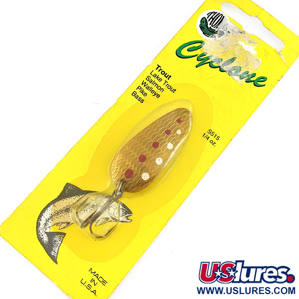    Thomas Cyclone, 1/4oz gold fishing spoon #22042