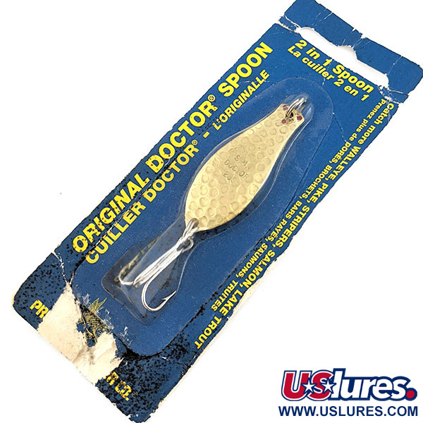  Prescott Spinner Doctor Spoon, 1/4oz Hammered Brass fishing spoon #22044