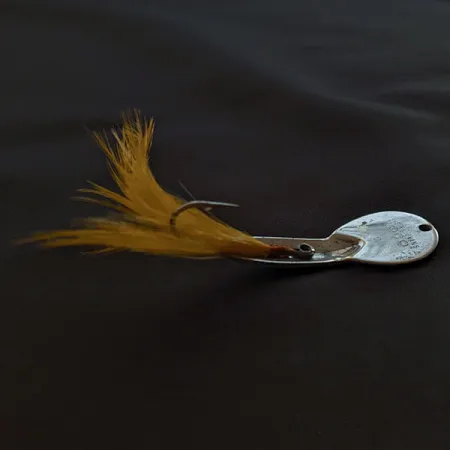 Vintage Glen Evans Loco 2 Weedless, 1/4oz nickel fishing spoon #22052