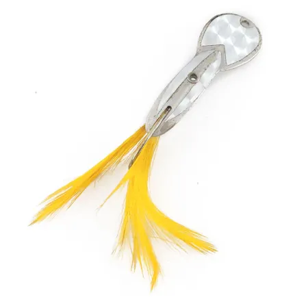 Vintage Glen Evans Loco 2 Weedless, 1/4oz nickel fishing spoon #22052