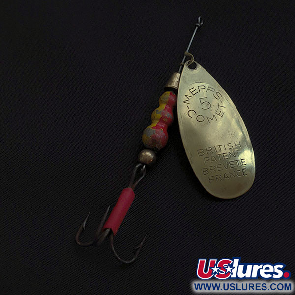 Vintage   Mepps Comet 5 (1950s), 1/2oz gold spinning lure #22076