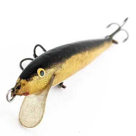 Vintage Rapala Original Floater F9 (Finland), 1/8oz G (Gold) fishing lure #22082