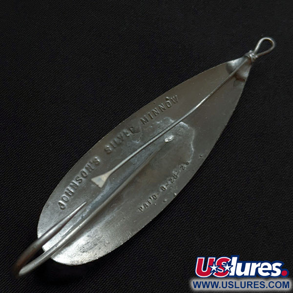 Vintage   Johnson Silver Minnow, 3/4oz silver fishing spoon #22096