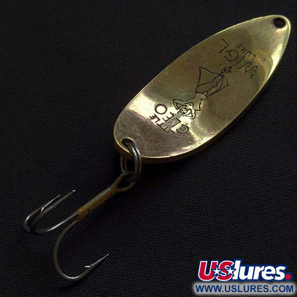 Vintage  Seneca Little Cleo (Hula Girl), 1/2oz gold fishing spoon #22098