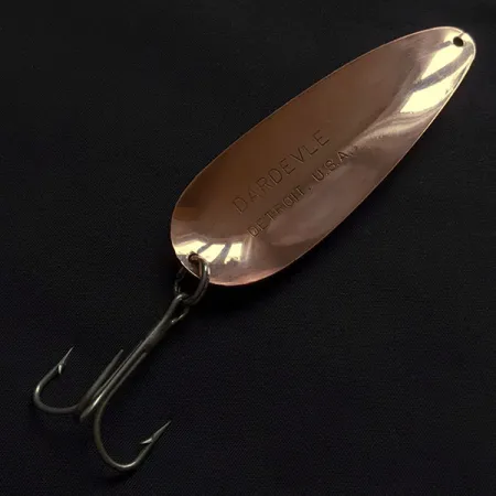 Vintage Eppinger Dardevle Detroit, 1oz Red Devle fishing spoon #22101