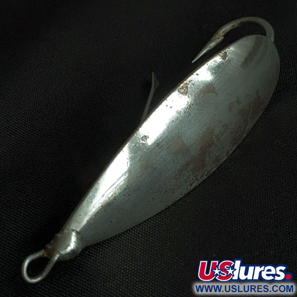 Vintage   Johnson Silver Minnow, 1/3oz nickel/copper fishing spoon #22104