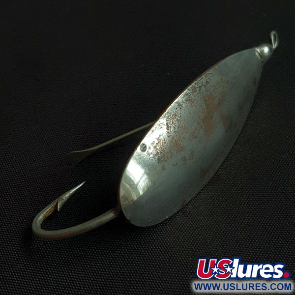 Vintage   Johnson Silver Minnow, 1/3oz nickel/copper fishing spoon #22104