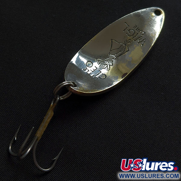 Vintage  Seneca Little Cleo (Hula Girl), 2/3oz nickel fishing spoon #22115