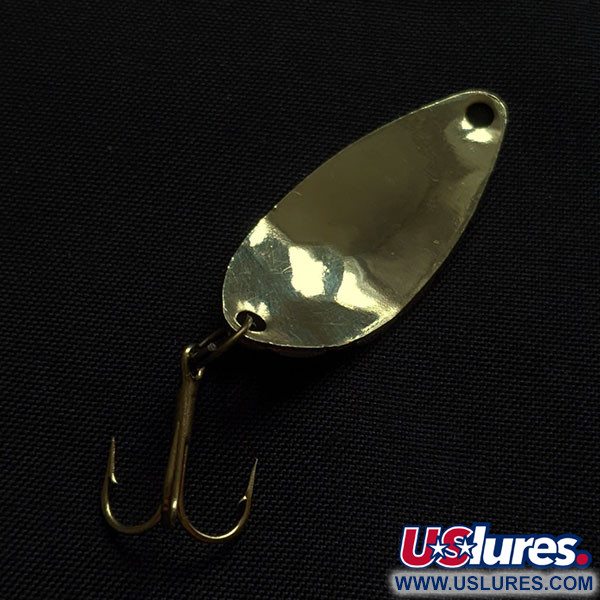 Vintage   Acme Little Cleo bubbles, 1/8oz gold fishing spoon #22118