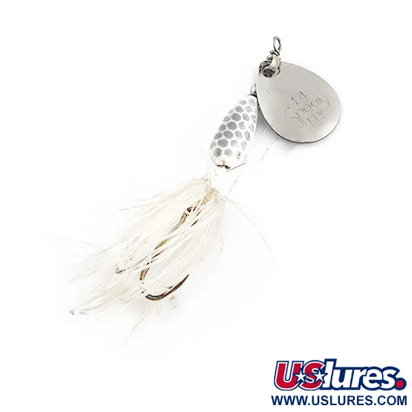 Vintage Yakima Bait Wordens  Spoon Fly 14, 1/32oz nickel spinning lure #22139