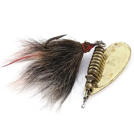 Vintage Mepps Aglia 5 (1960s), 1/2oz gold spinning lure #22140