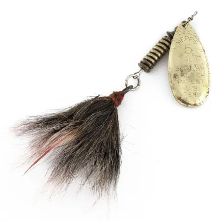 Vintage Mepps Aglia 5 (1960s), 1/2oz gold spinning lure #22140