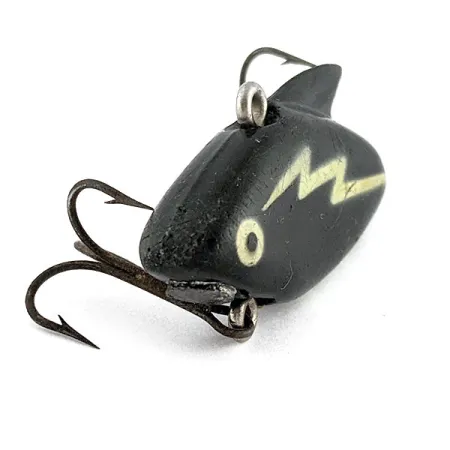 Vintage Heddon Sonic, 1/4oz black fishing lure #22142