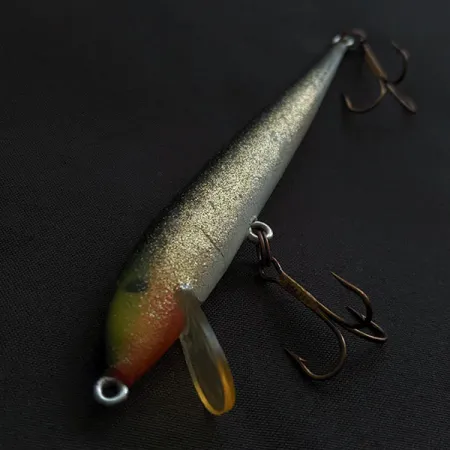 Vintage Atlantic Lures Atlantic lures Rafina #1504, 1/4oz gold/black fishing lure #22143