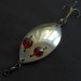 Vintage   Hofschneider Red Eye Junior, 1/2oz gold/nickel/red eyes fishing spoon #22153