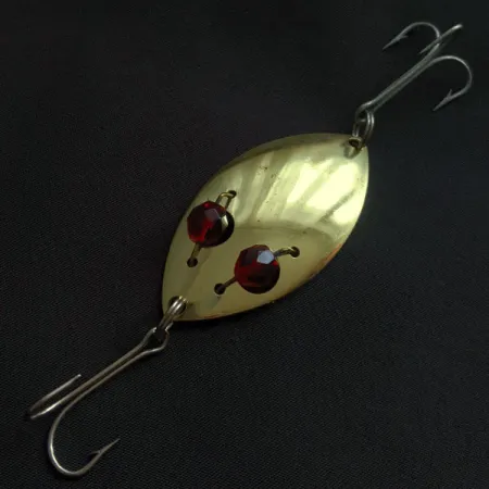 Vintage Eppinger Red Eye Junior, 1/2oz gold/red eyes fishing spoon #22154