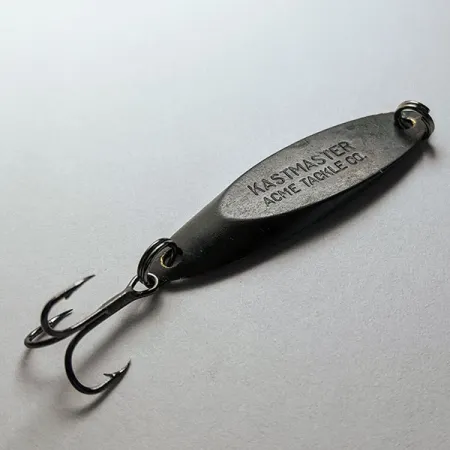 Vintage Acme Kastmaster, 1/4oz black fishing spoon #22156