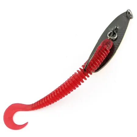 Vintage Mepps Timber Doodle 1, 2/5oz Fire Tiger fishing spoon #22159