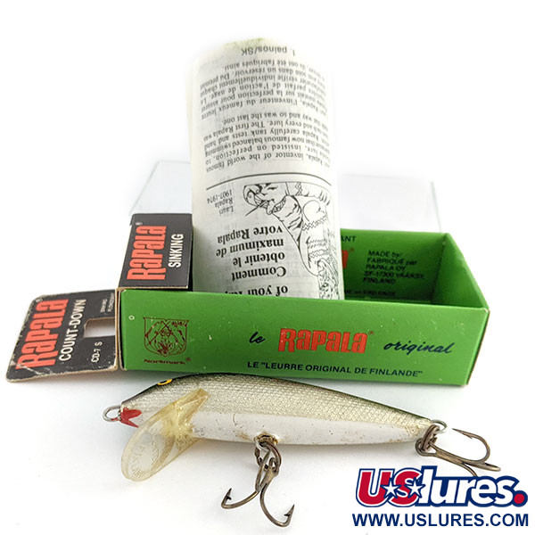   Rapala Countdown CD7 (Finland), 1/4oz S (Silver) fishing lure #22176