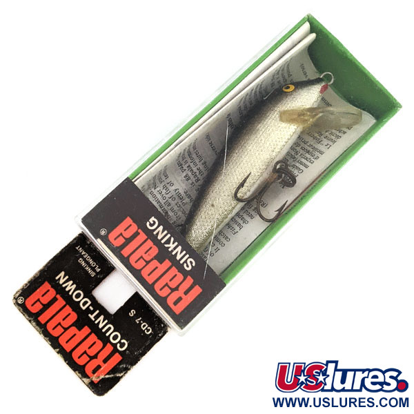   Rapala Countdown CD7 (Finland), 1/4oz S (Silver) fishing lure #22176