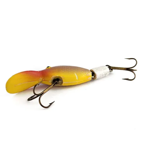 Vintage Sparkle Tail, 1/4oz yellow/brown fishing lure #22178