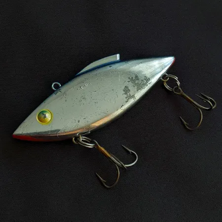 Vintage Bill Lewis Rat-L-Trap, 1/2oz Chrome Blue Back fishing lure #22179
