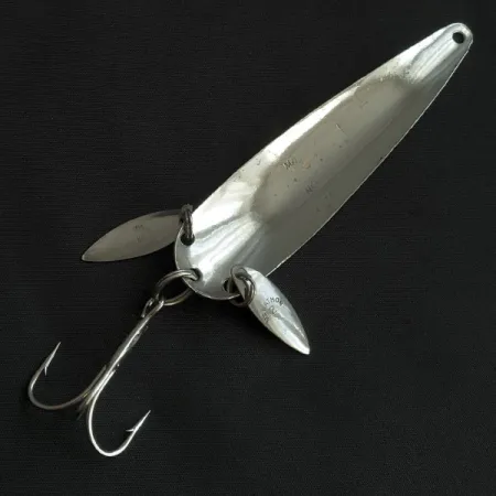 Vintage Marathon  Marathon, 3/5oz nickel/green/black fishing spoon #22181