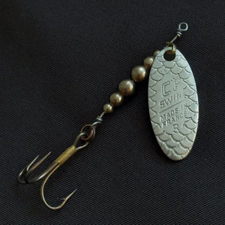 Vintage C.P. Swing  CP-Swing 3, 1/8oz silver/brass spinning lure #22184