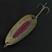 Vintage   Lure O Alaska, 3/4oz brass/raspberry fishing spoon #22189