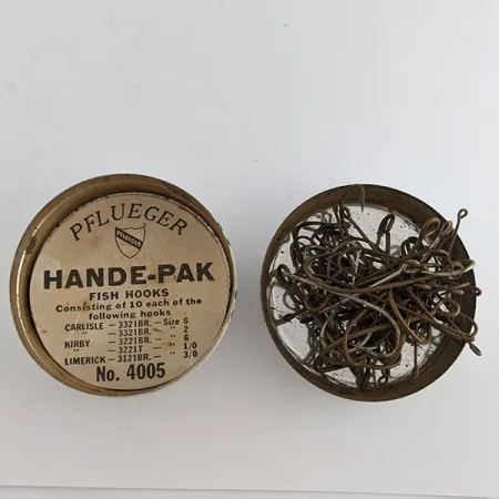 Pflueger hande pak fish hooks №4005, fishing #22192