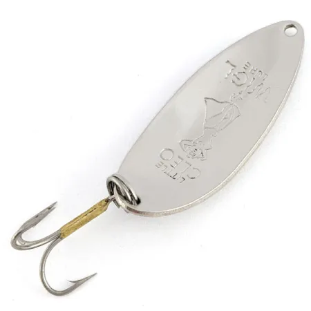 Vintage Seneca Little Cleo (Hula Girl), 1/2oz nickel fishing spoon #22194