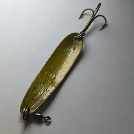 Vintage Pierson Che'gegon Spoon, 1/4oz brass fishing spoon #22207