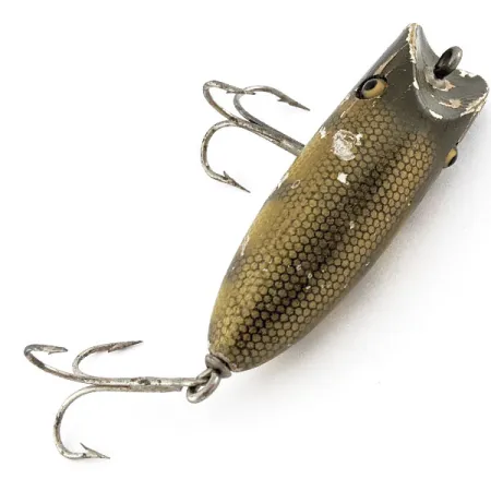 Vintage South Bend Wooden Bass Oreno Glass Eye, 1/2oz fishing lure #22208