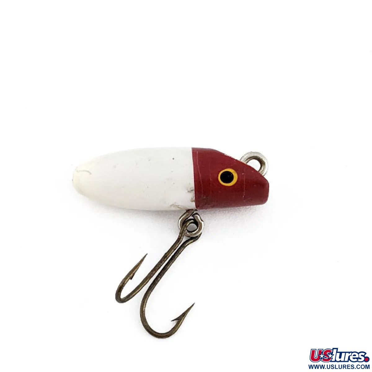 USAヴィンテージルアーfish oreno c1926　4787-204 Vintage South Bend Wooden Fly-Oreno, 3/64oz red/white fishing lure