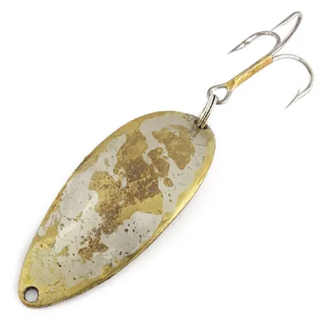 Vintage Seneca Little Cleo (Hula Girl), 1/2oz nickel/bronze fishing spoon #22211