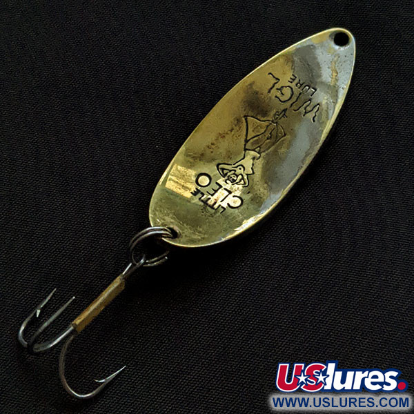 Vintage  Seneca Little Cleo (Hula Girl), 2/3oz nickel/brass fishing spoon #22212