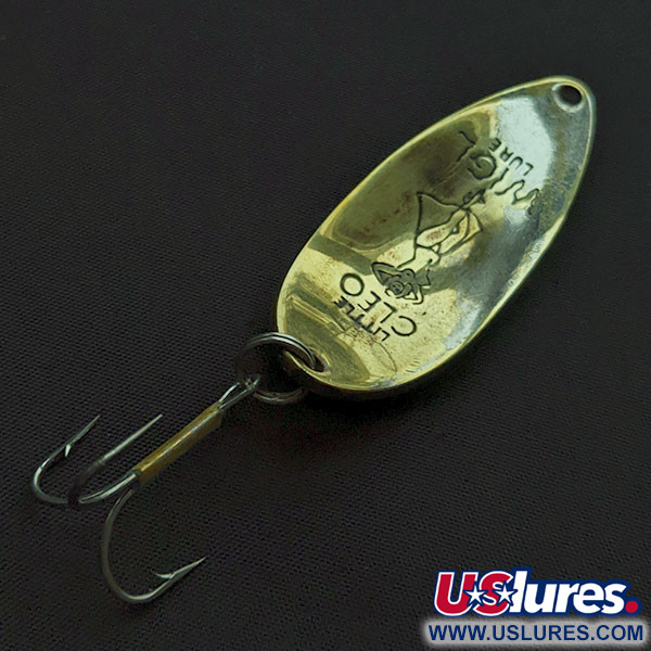 Vintage  Seneca Little Cleo (Hula Girl), 2/3oz nickel/brass fishing spoon #22212