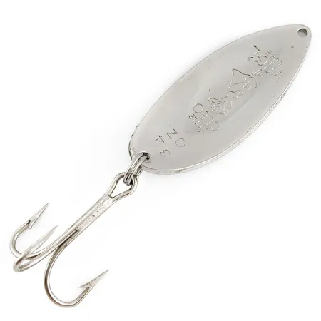 Vintage Seneca Little Cleo (Hula Girl), 3/4oz nickel/green fishing spoon #22213