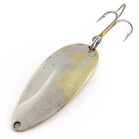 Vintage Seneca Little Cleo (Hula Girl), 2/3oz nickel/brass fishing spoon #22214