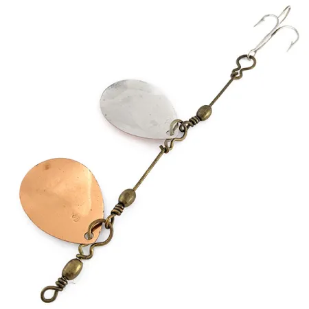 Vintage LUXON Vintage Luxon 2 Double Spinner, 1/4oz nickel/copper spinning lure #22217