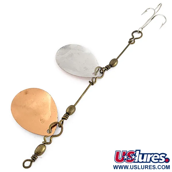 Vintage  LUXON Vintage Luxon 2 Double Spinner, 1/4oz nickel/copper spinning lure #22217