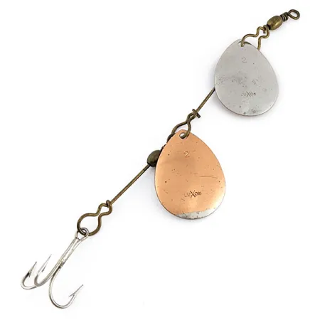Vintage LUXON Vintage Luxon 2 Double Spinner, 1/4oz nickel/copper spinning lure #22217