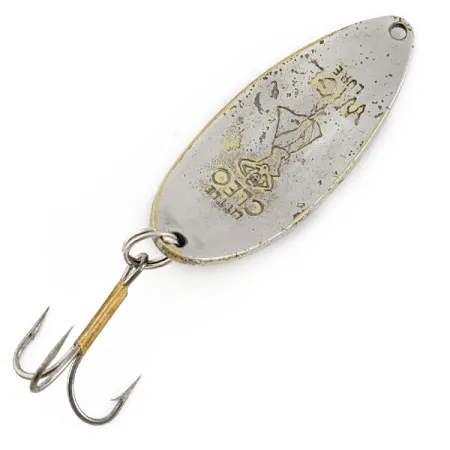 Vintage Seneca Little Cleo (Hula Girl), 2/3oz brass/nickel fishing spoon #22223